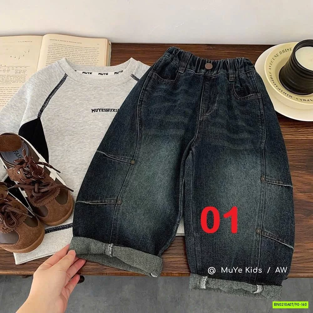 JEANS BAGGY BẠC GỐI