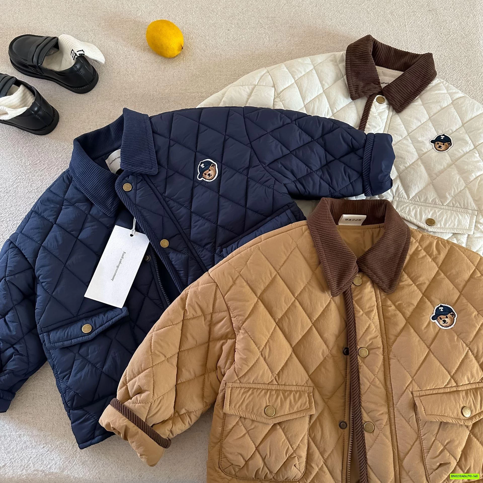 KHOÁC TRẦN TRÁM LOGO GẤU MMGGBABY