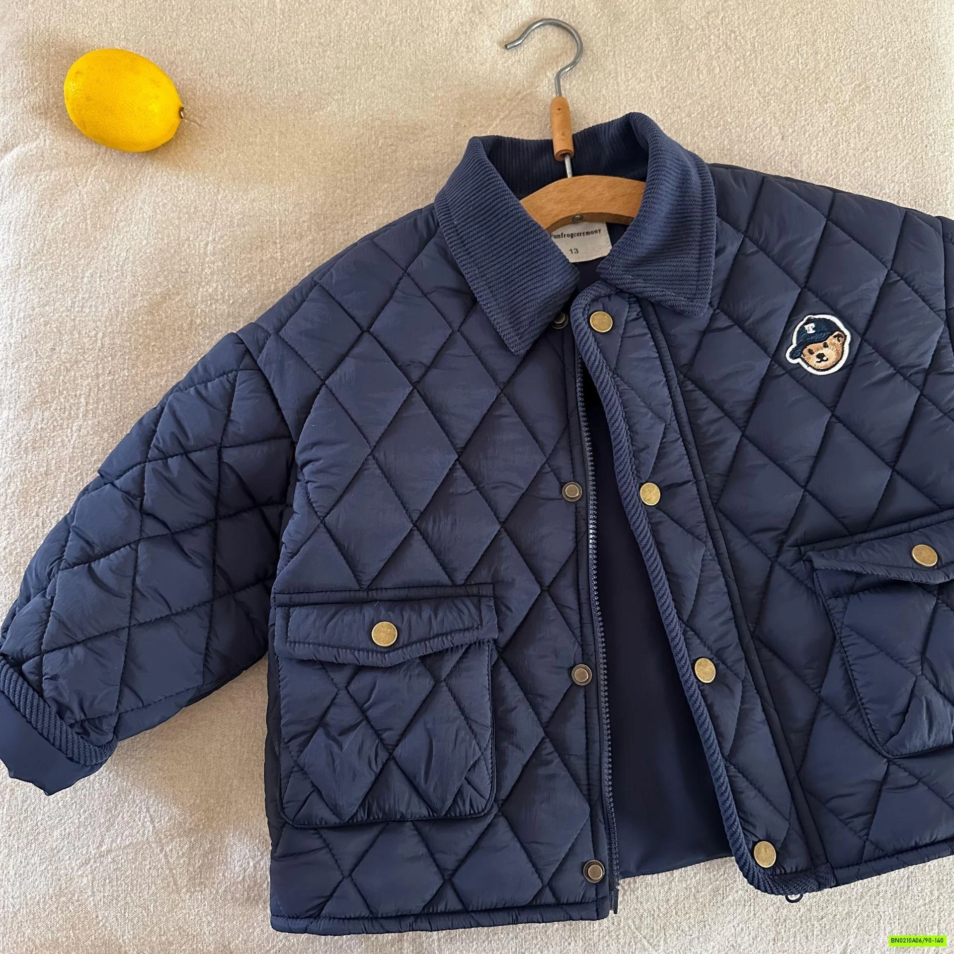 KHOÁC TRẦN TRÁM LOGO GẤU MMGGBABY