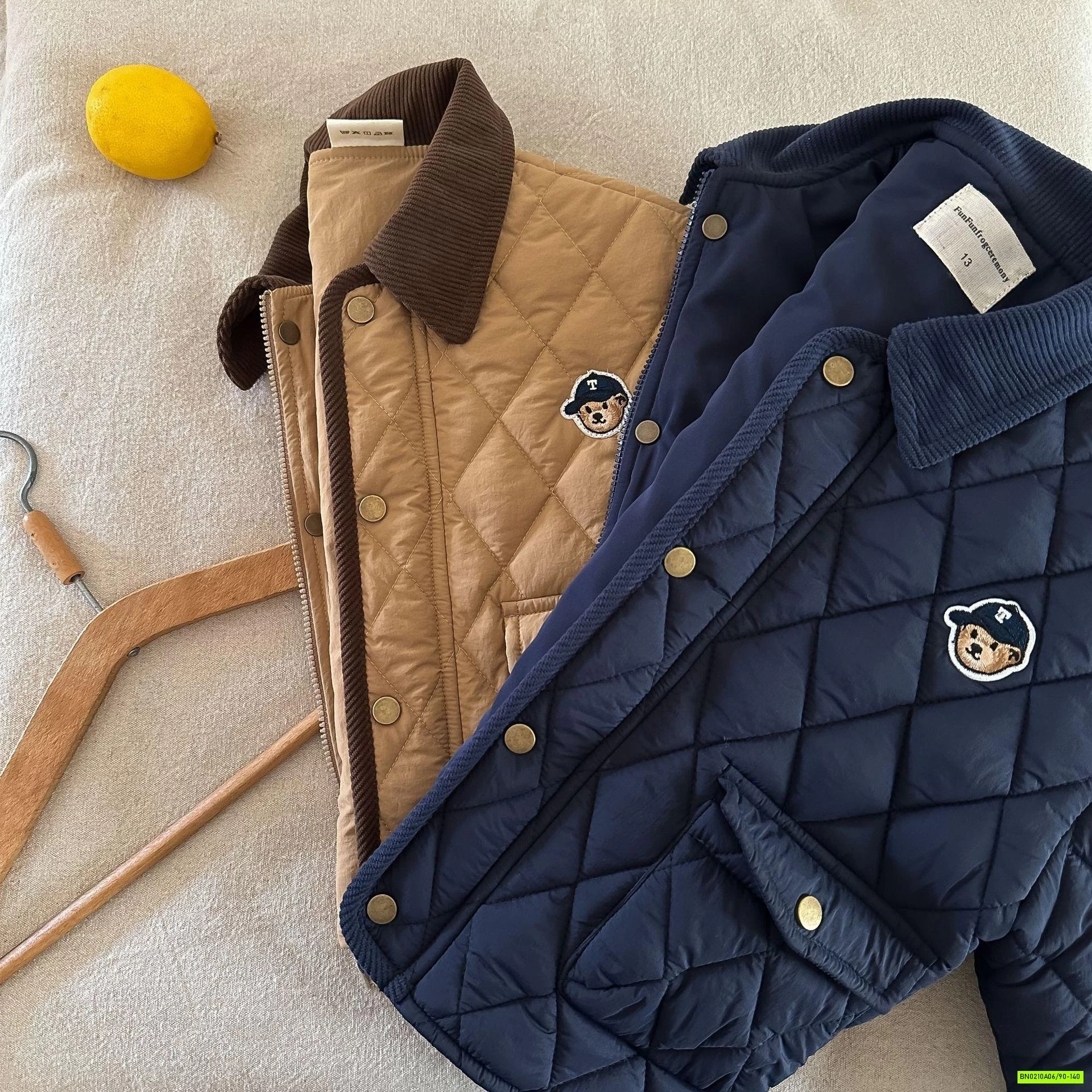 KHOÁC TRẦN TRÁM LOGO GẤU MMGGBABY