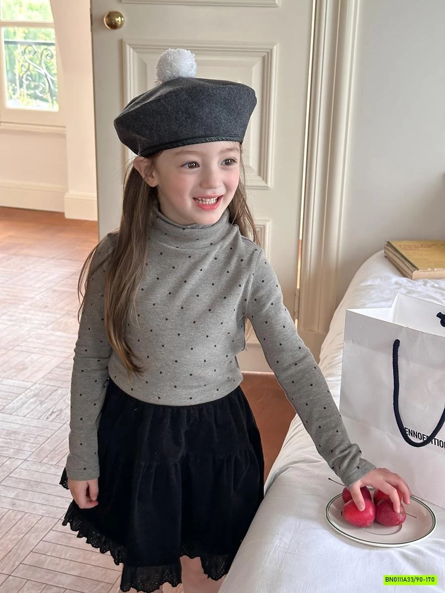 ÁO GIỮ NHIỆT CHẤM BI 24Z007 AMBB