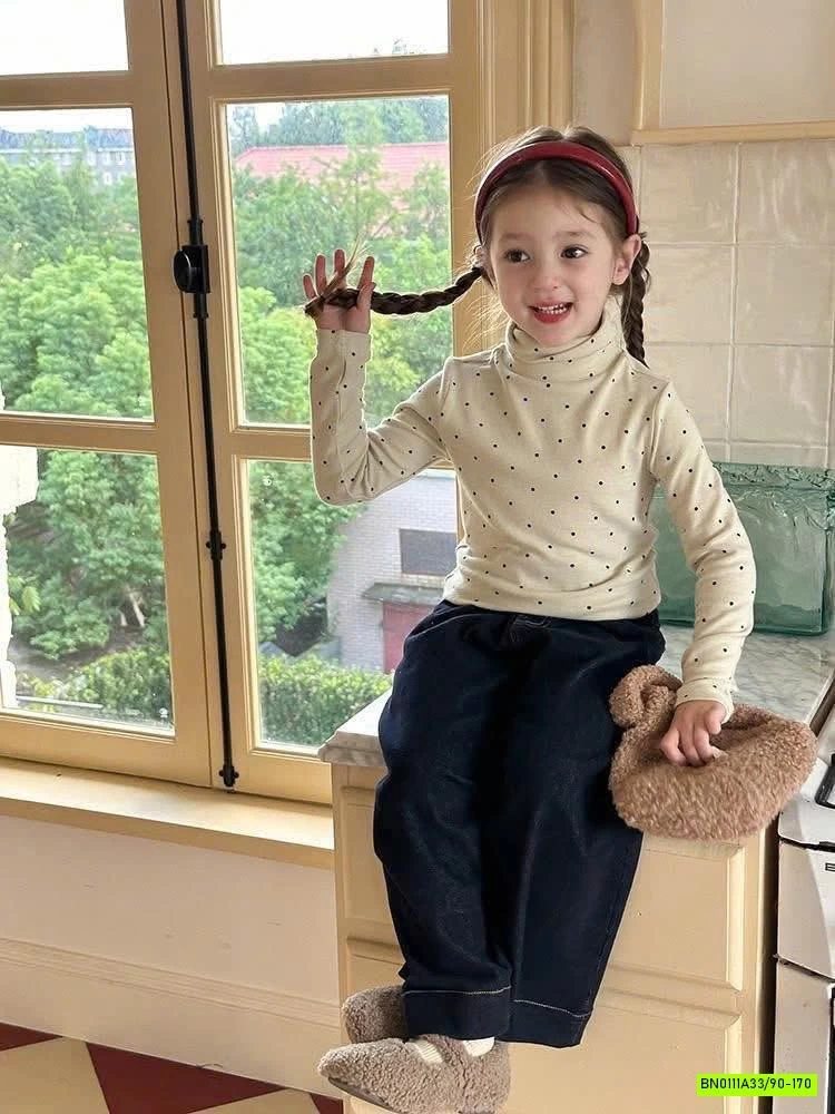 ÁO GIỮ NHIỆT CHẤM BI 24Z007 AMBB