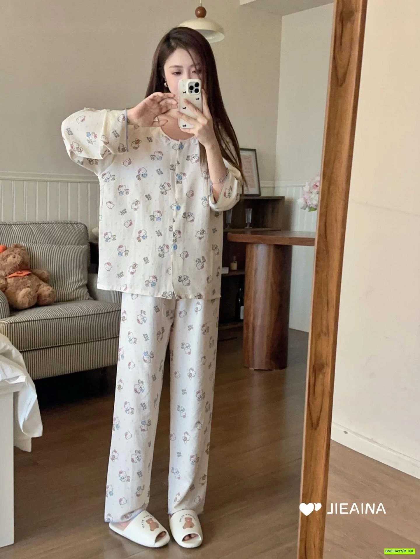 BỘ NGỦ LANH LỤA HOẠT HÌNH JIEAINA