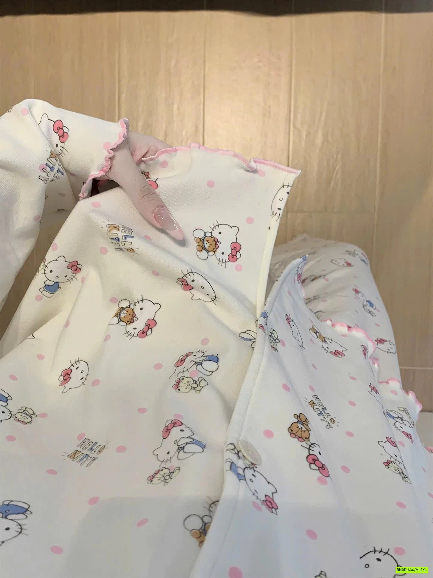 PIZAMA COTTON NỈ ẤM DỄ THƯƠNG NỮ