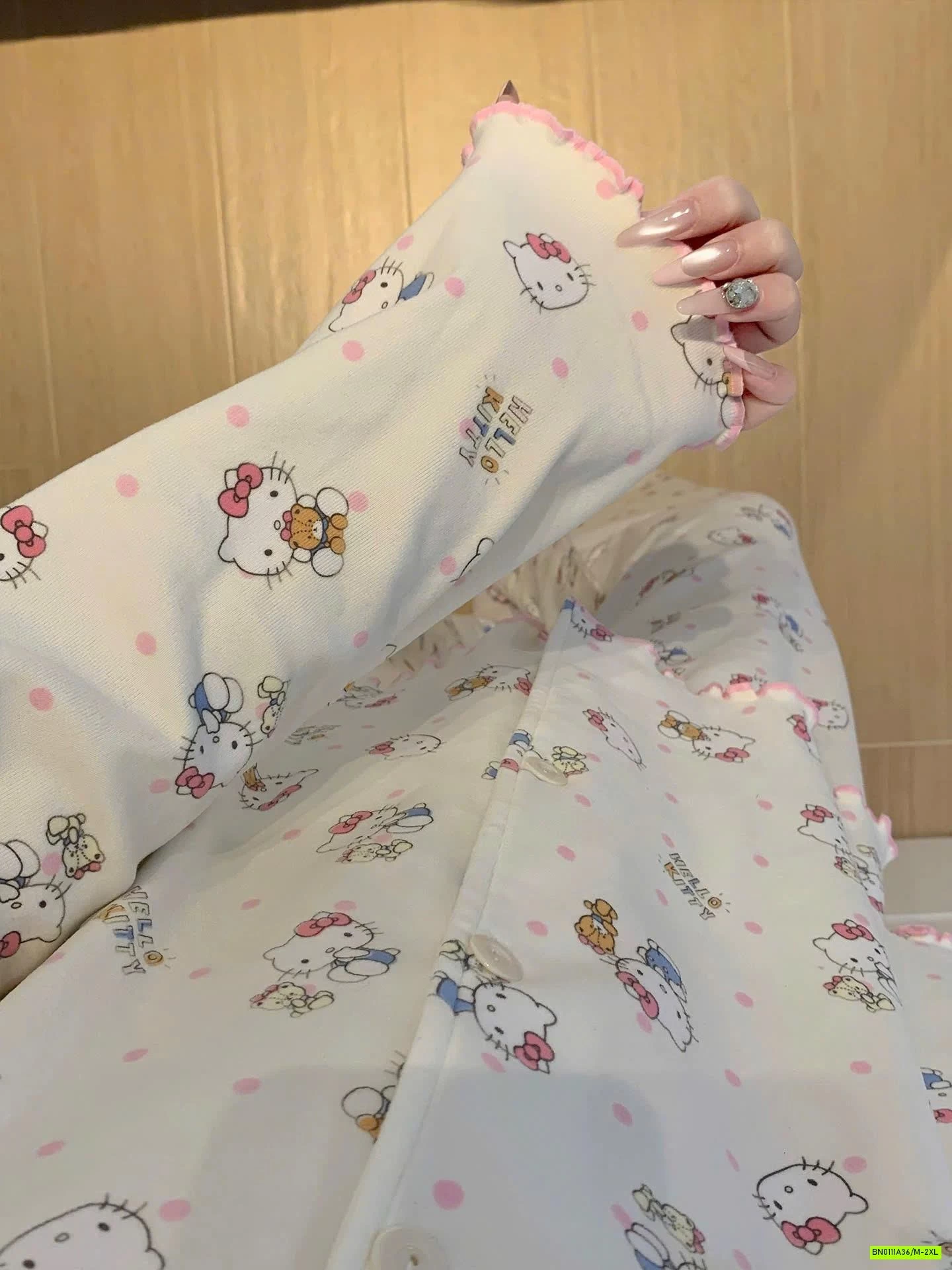 PIZAMA COTTON NỈ ẤM DỄ THƯƠNG NỮ