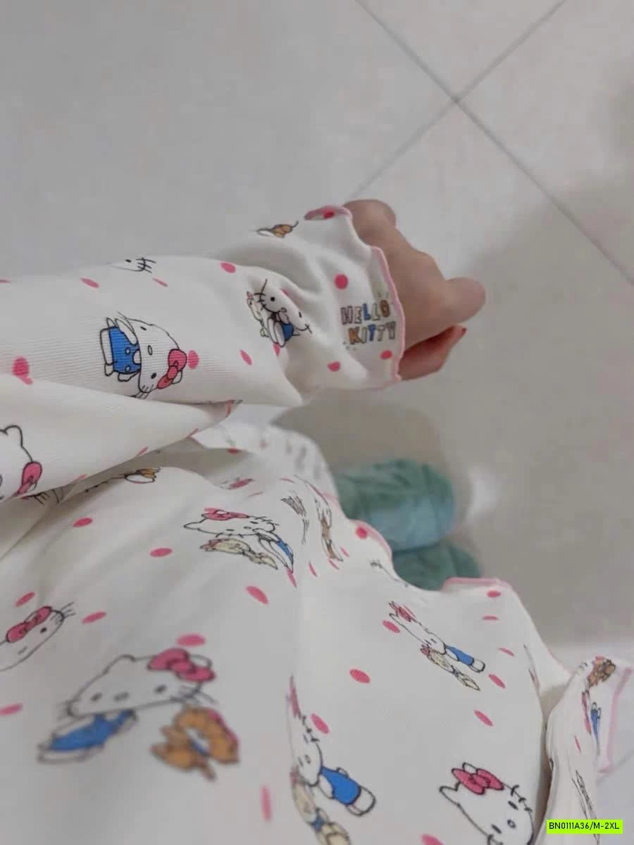 PIZAMA COTTON NỈ ẤM DỄ THƯƠNG NỮ