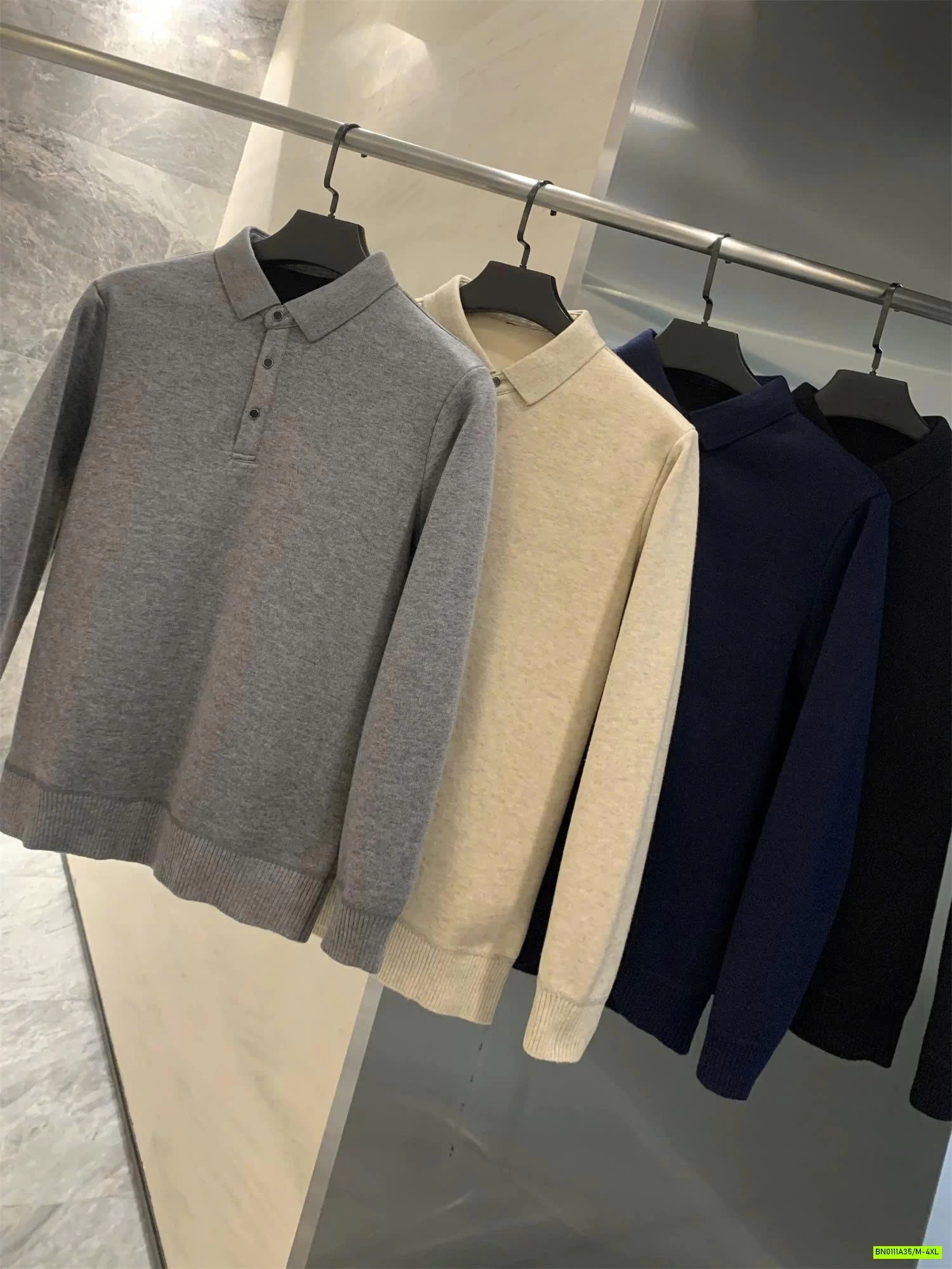 ÁO POLO LEN NAM LÓT LÔNG
