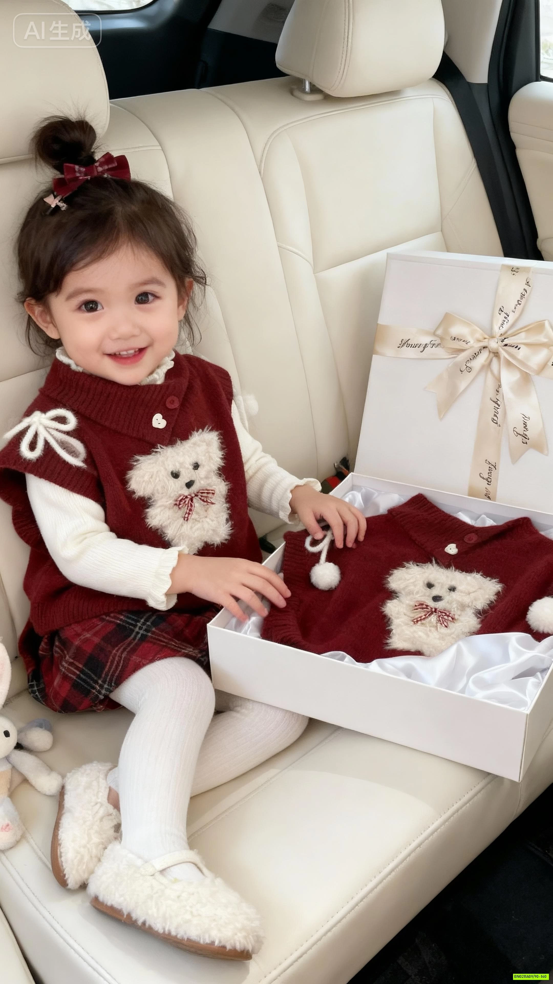 SÉT CHOÀNG LEN ĐỎ CÚN 3 CHI TIẾT