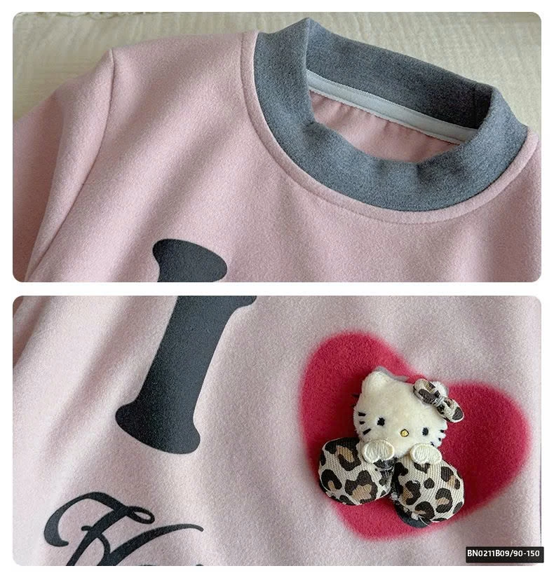 ÁO THUN VẢI NỈ BÔNG VIỀN CỔ