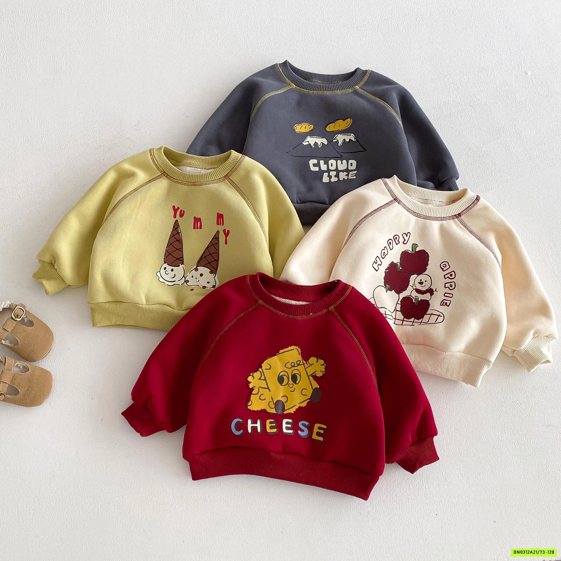 ÁO NỈ LÓT LÔNG CỪU SZ NHÍ