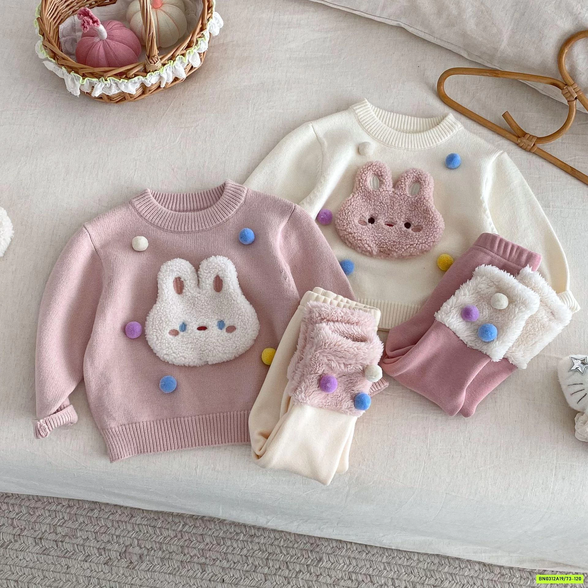 SÉT ÁO LEN MIX LEGGING LÓT NHUNG SZ NHÍ