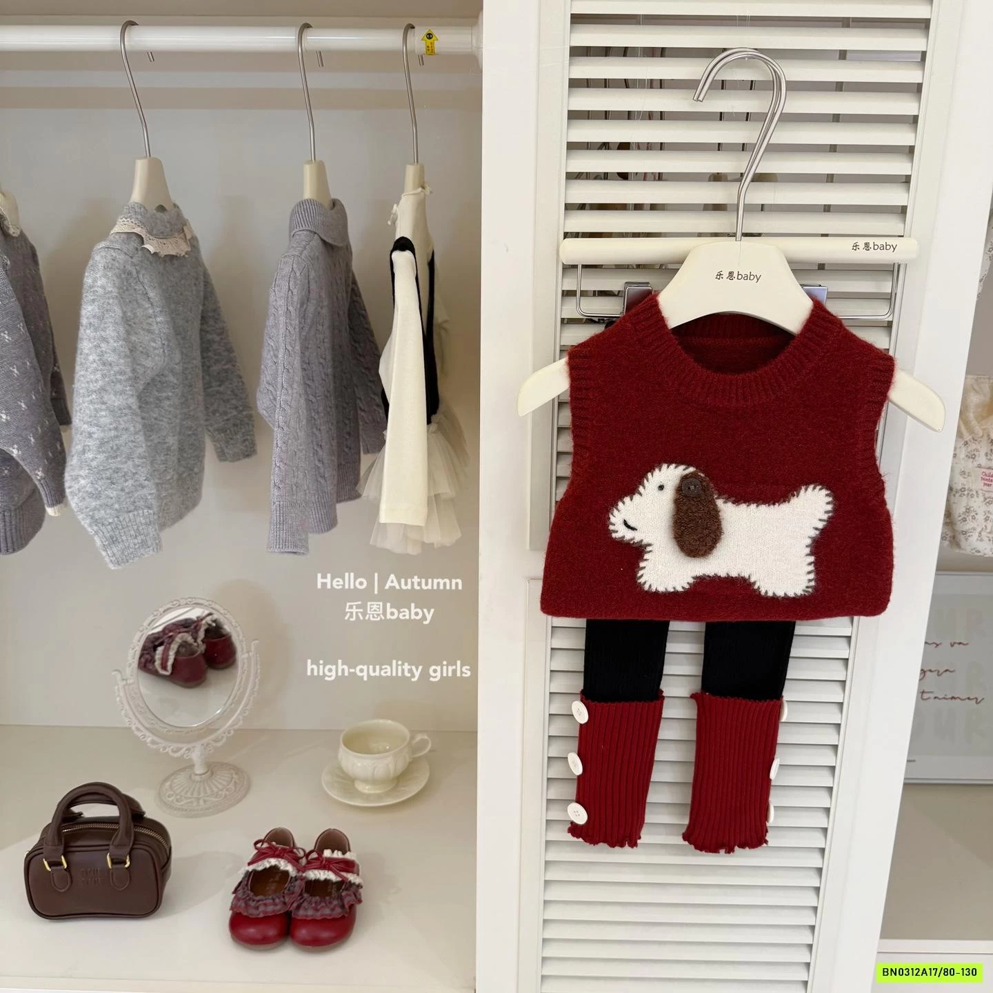 SÉT LEN ĐỎ MIX LEGGING TBABY