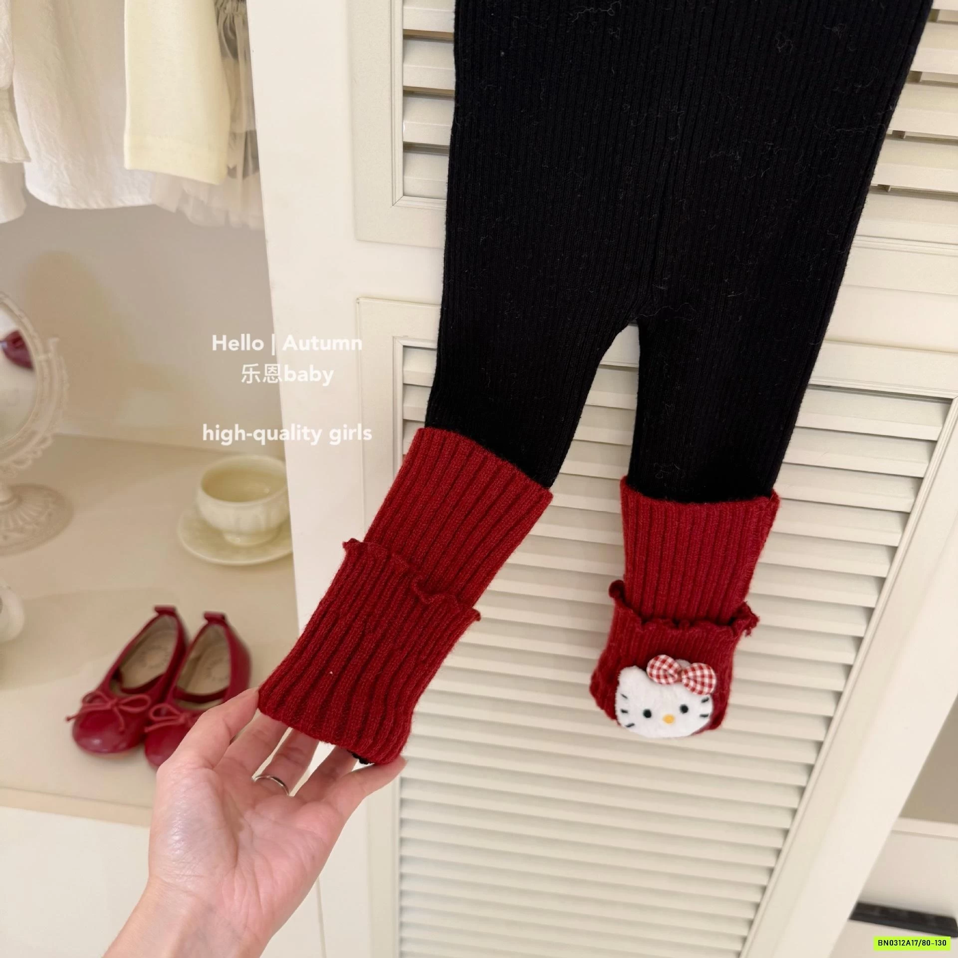 SÉT LEN ĐỎ MIX LEGGING TBABY