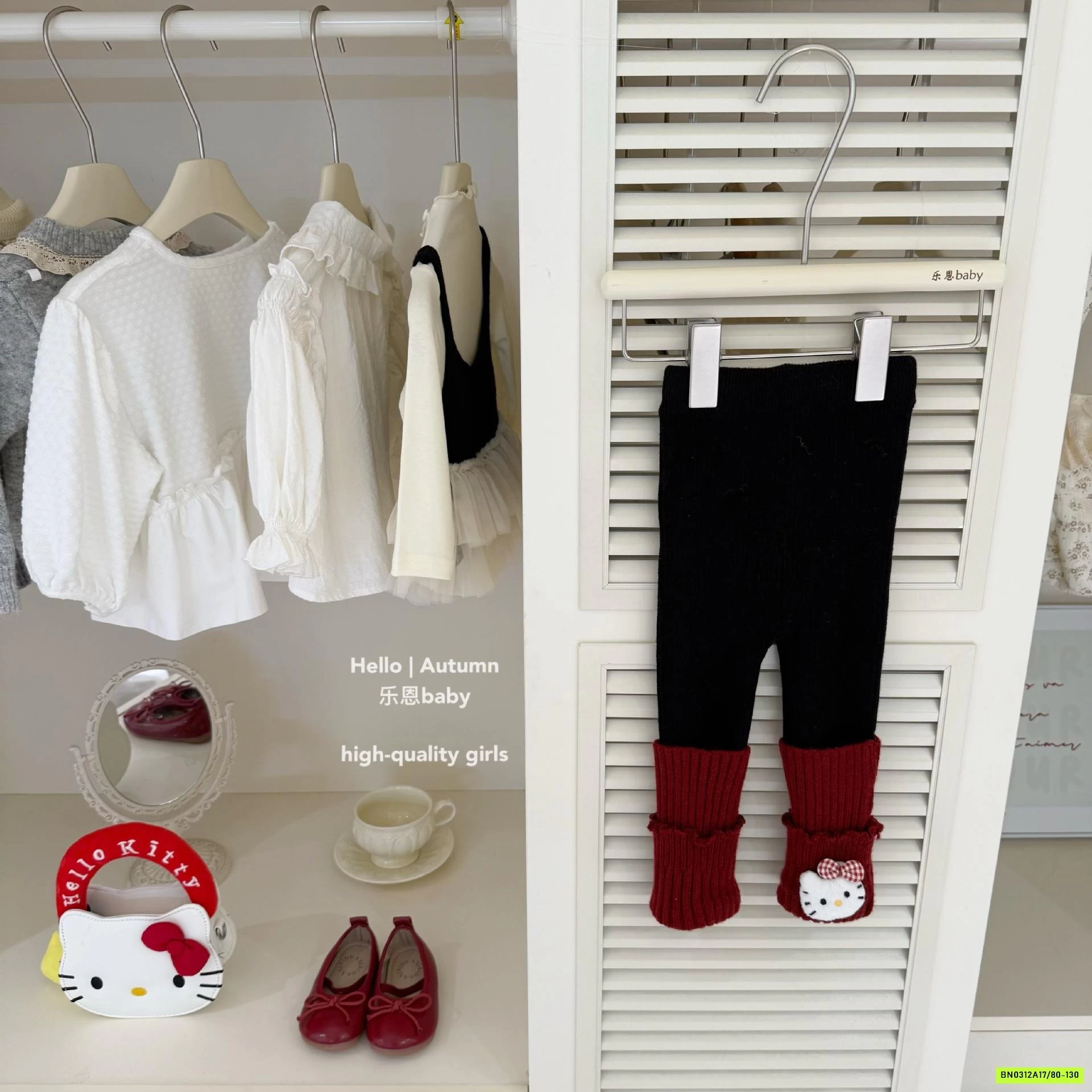 SÉT LEN ĐỎ MIX LEGGING TBABY