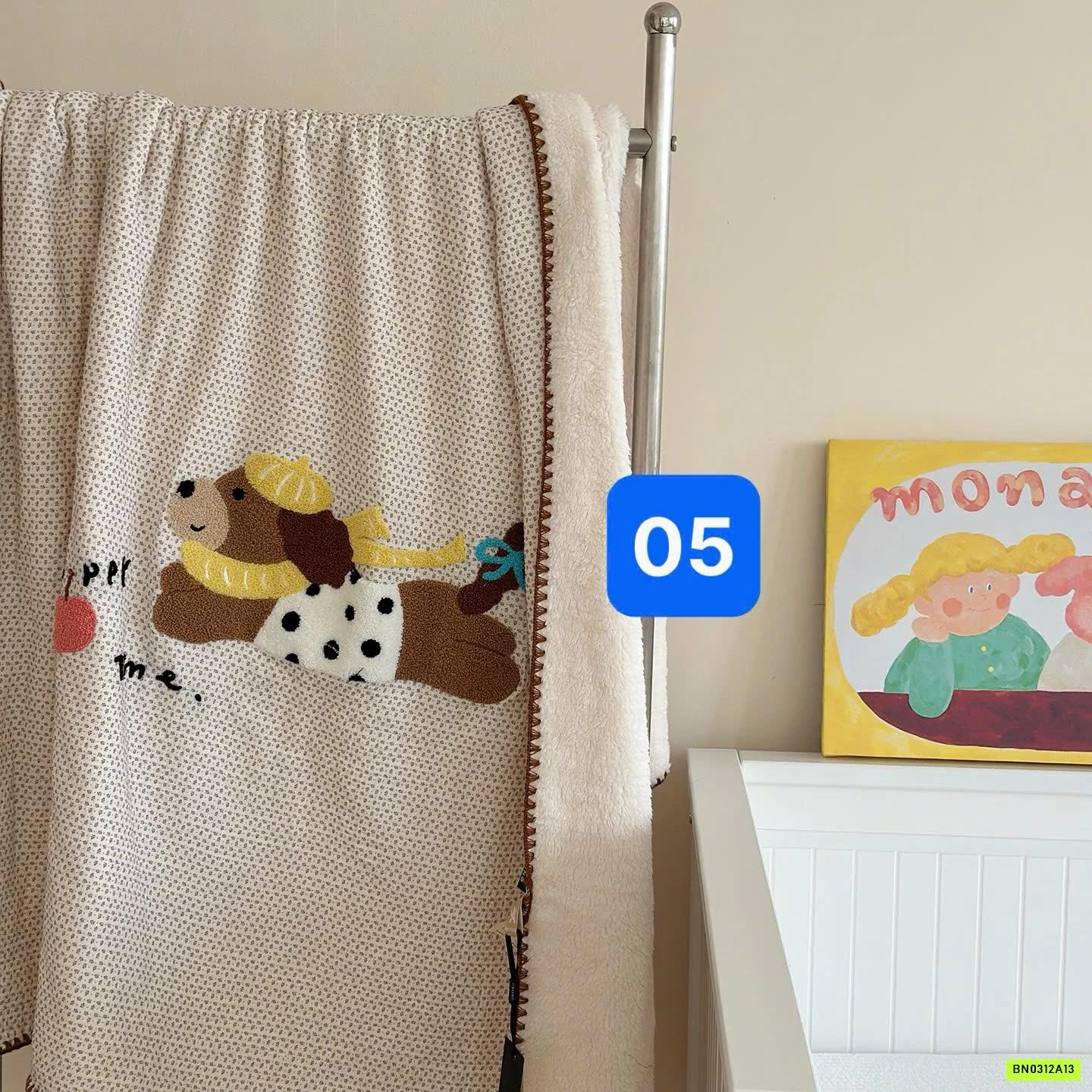 CHĂN LÔNG CỪU THÊU THÚ CƯNG