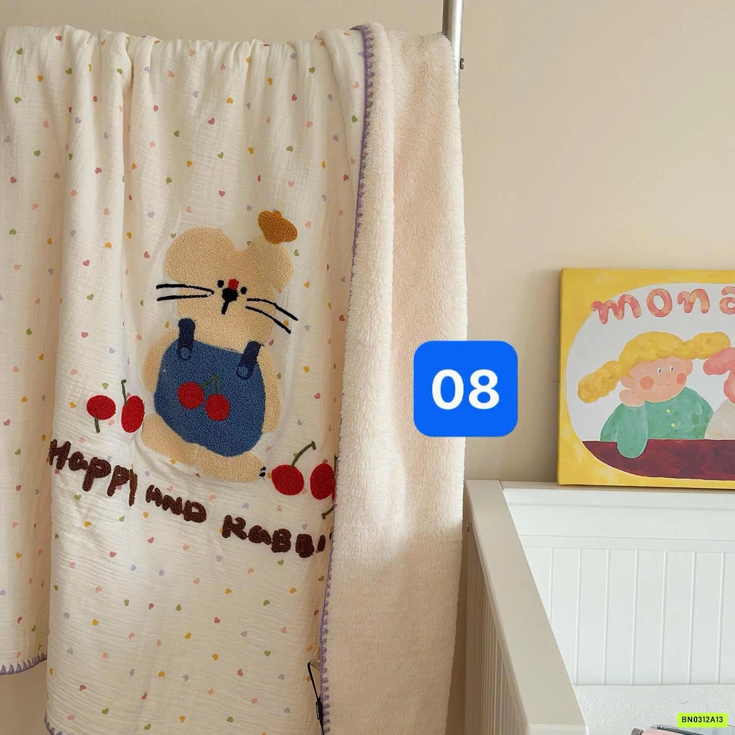 CHĂN LÔNG CỪU THÊU THÚ CƯNG