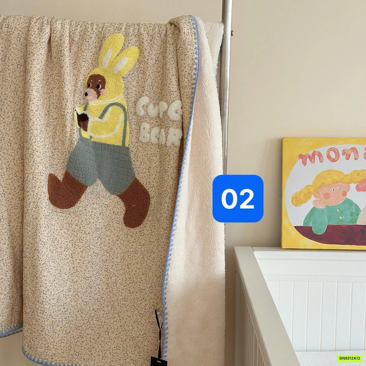 CHĂN LÔNG CỪU THÊU THÚ CƯNG