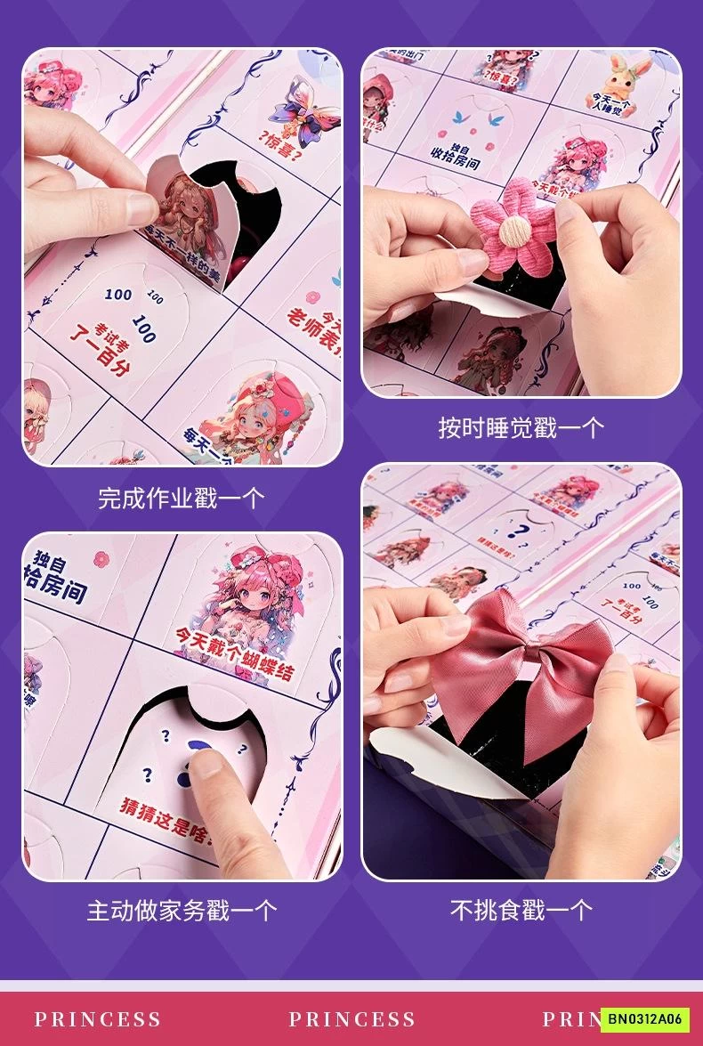 HỘP 30 TÚI MÙ PHỤ KIỆN TÓC CHO BÉ