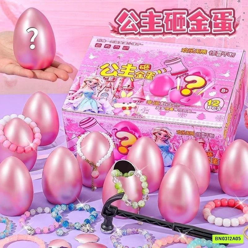 SÉT 12/24 TÚI MÙ TRỨNG HỒNG CHO BÉ