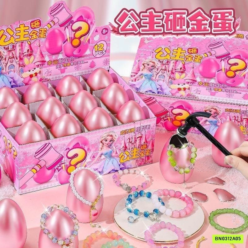 SÉT 12/24 TÚI MÙ TRỨNG HỒNG CHO BÉ