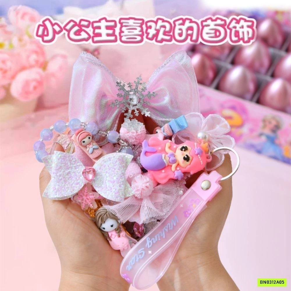 SÉT 12/24 TÚI MÙ TRỨNG HỒNG CHO BÉ