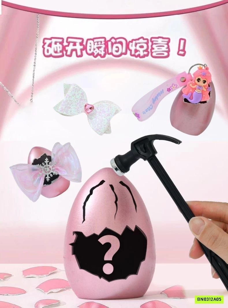 SÉT 12/24 TÚI MÙ TRỨNG HỒNG CHO BÉ