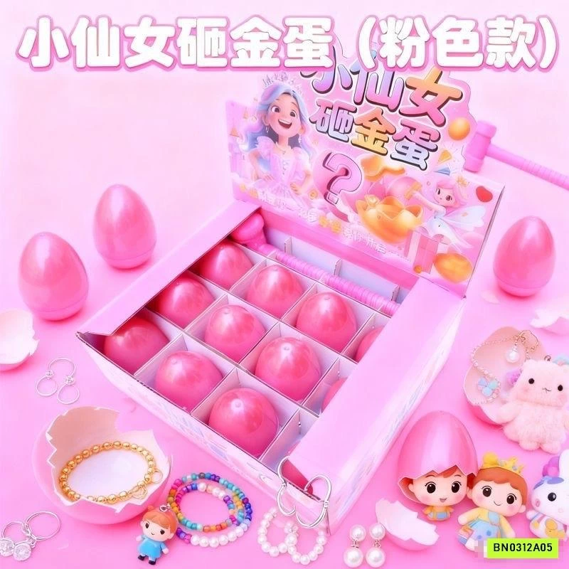 SÉT 12/24 TÚI MÙ TRỨNG HỒNG CHO BÉ