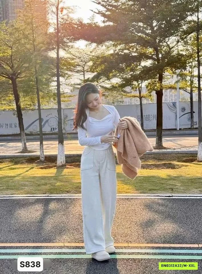 QUẦN NỈ SUÔNG CẠP LƯNG CHUN