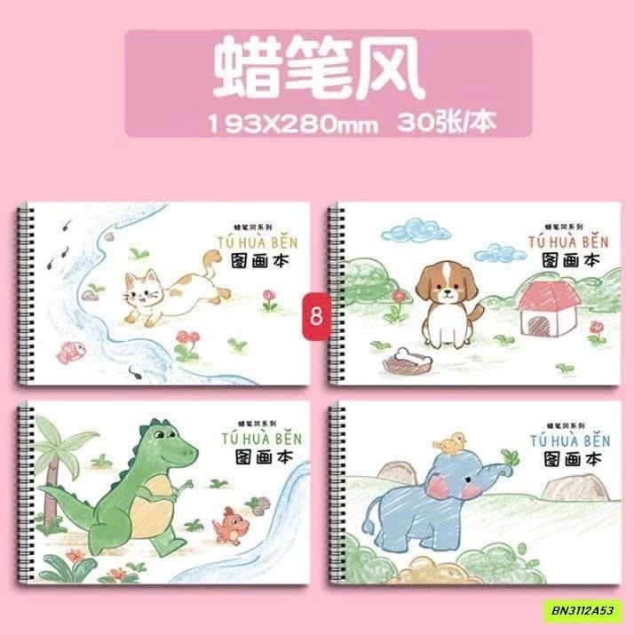 COMBO 4 QUYỂN VỞ VẼ A4 120 TRANG