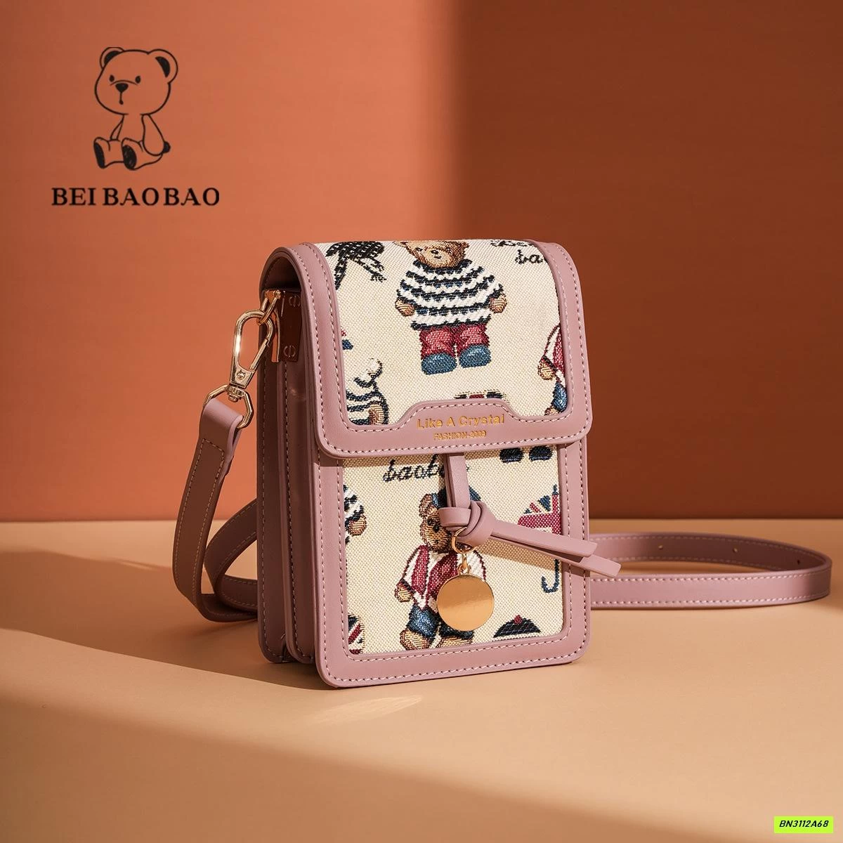 TÚI ĐEO CHÉO CHỮ NHẬT MINI BEIBAOBAO