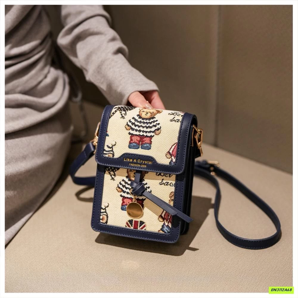 TÚI ĐEO CHÉO CHỮ NHẬT MINI BEIBAOBAO