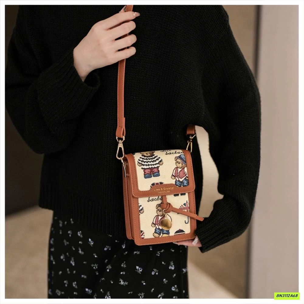 TÚI ĐEO CHÉO CHỮ NHẬT MINI BEIBAOBAO