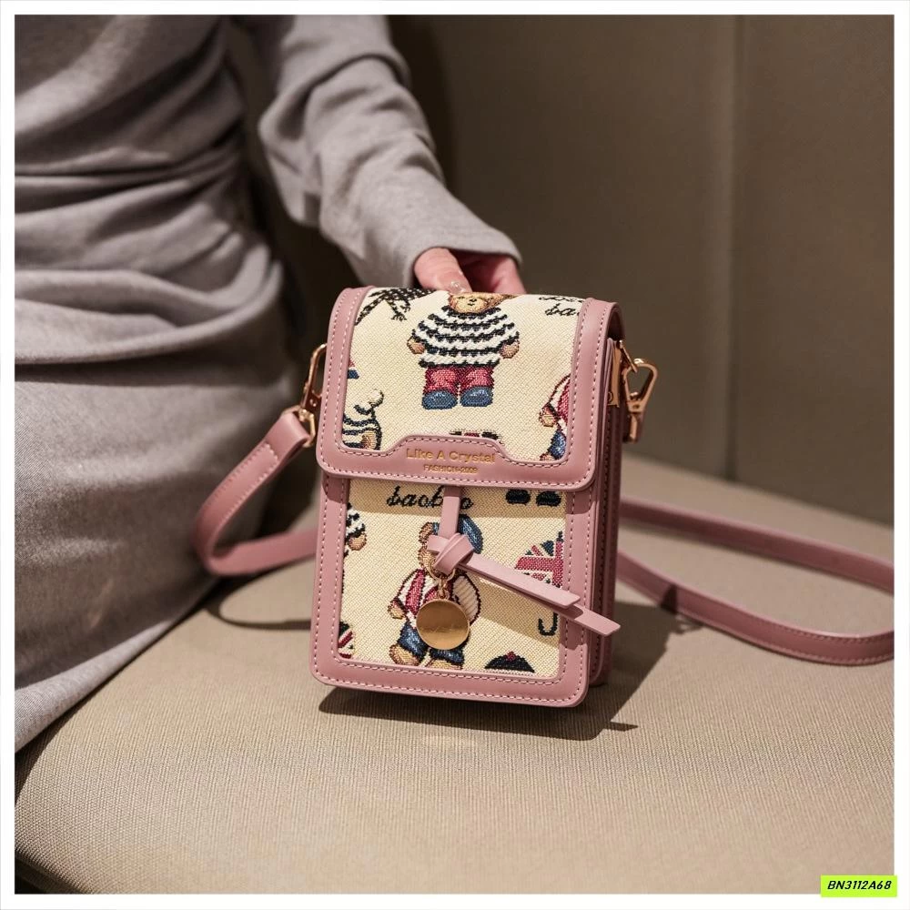 TÚI ĐEO CHÉO CHỮ NHẬT MINI BEIBAOBAO