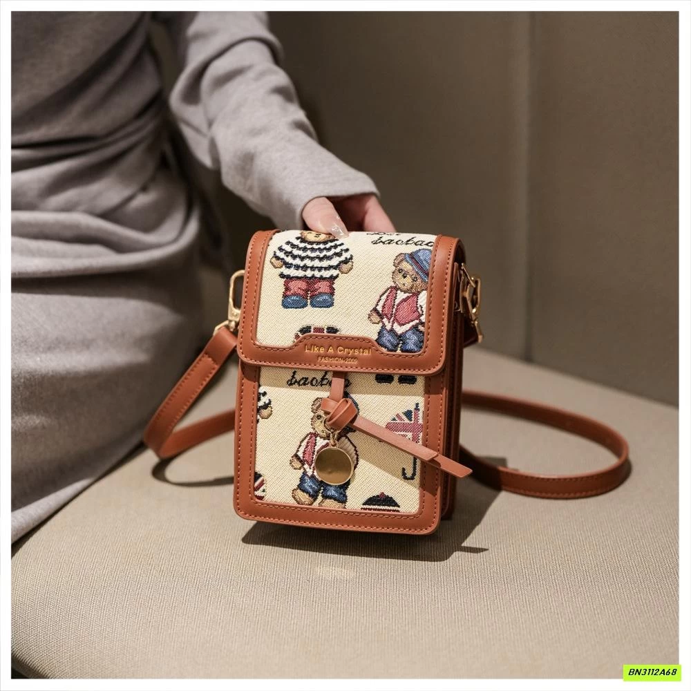 TÚI ĐEO CHÉO CHỮ NHẬT MINI BEIBAOBAO