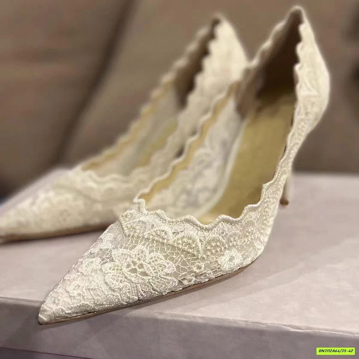 GIÀY REN THÊU CAO GÓT MŨI NHỌN CAO CẤP