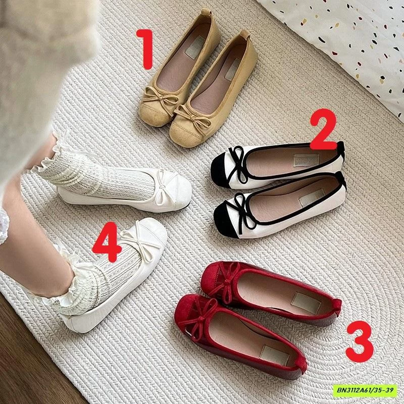 GIÀY BỆT BÚP BÊ GẮN NƠ