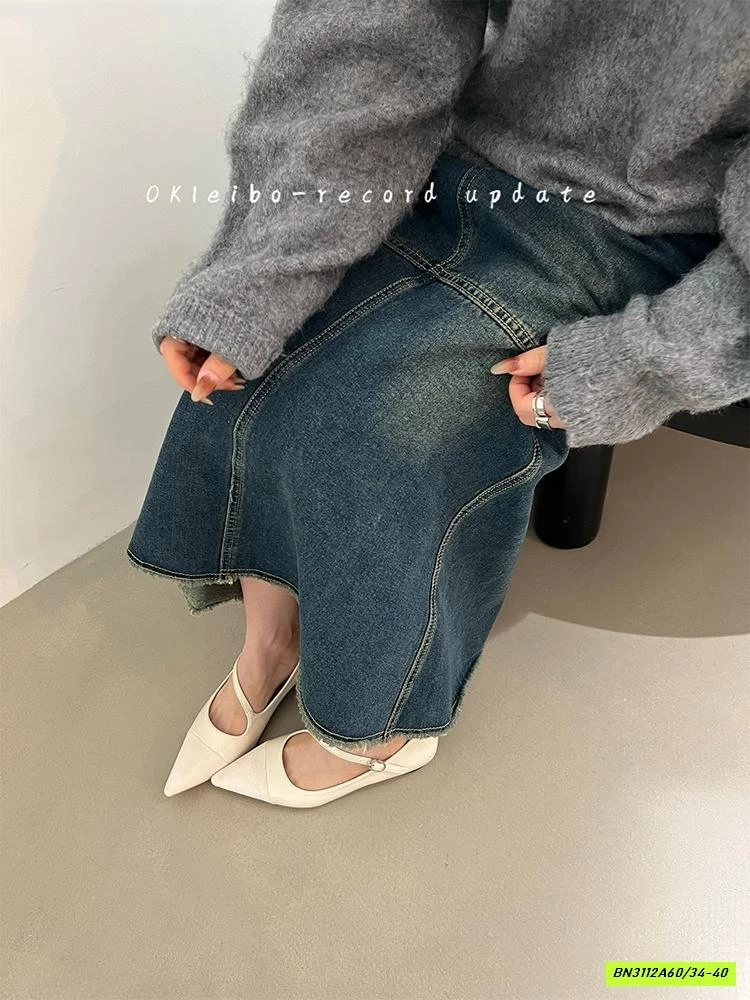 GIÀY BỆT PHỐI NHUNG MŨI NHỌN NỮ