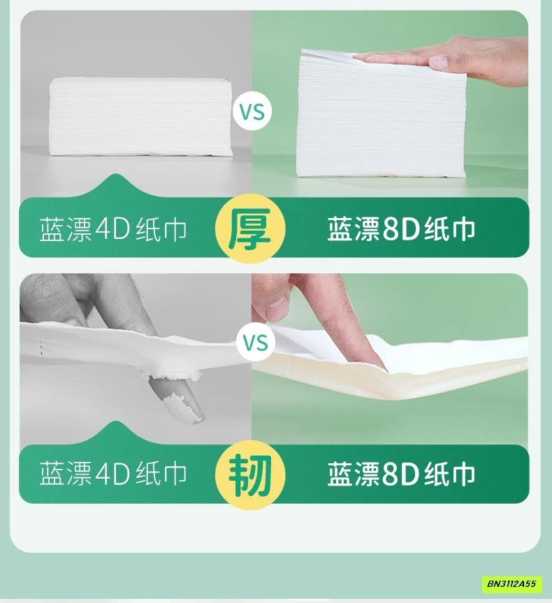 THÙNG 4 TÚI GIẤY RÚT BLUE FLOUR