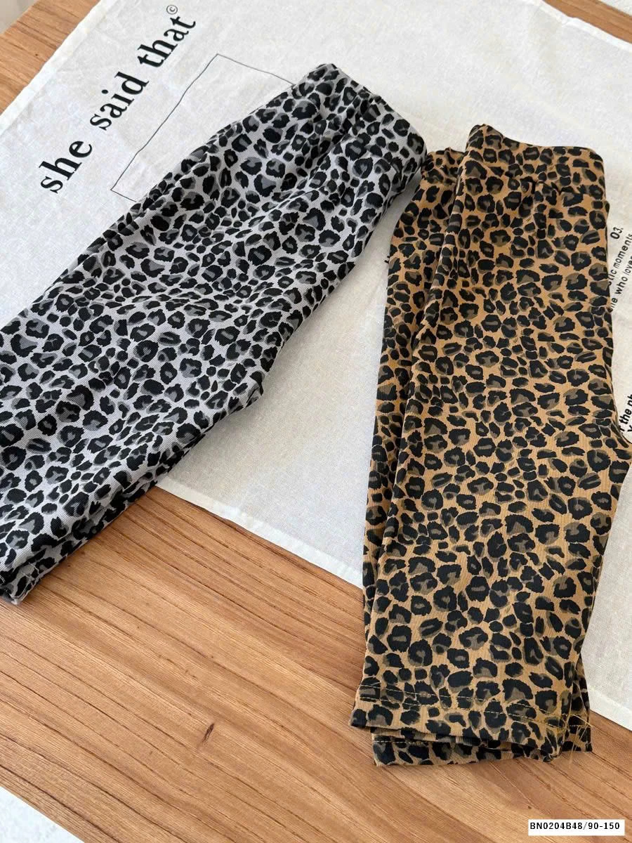 SÉT QUẦN LEG DA BÁO MIX ÁO THUN KITTY