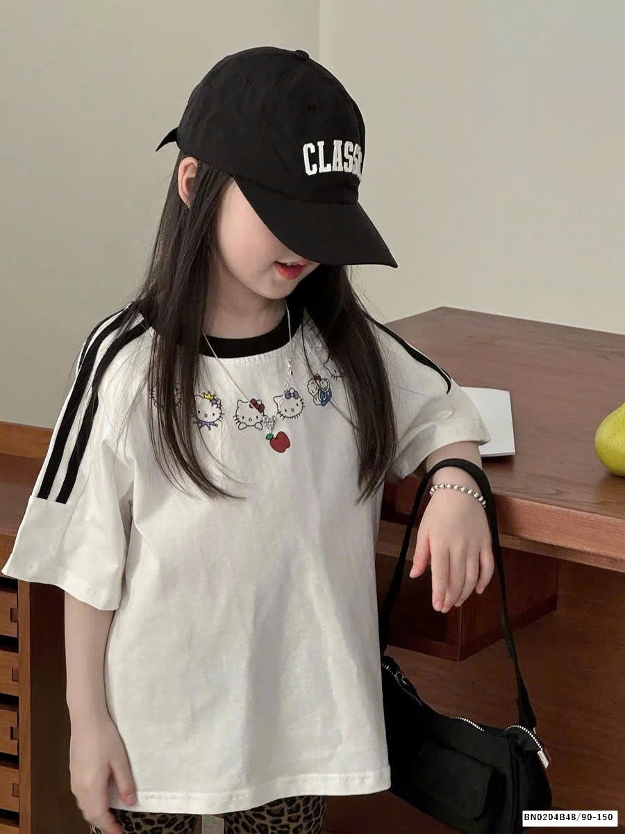 SÉT QUẦN LEG DA BÁO MIX ÁO THUN KITTY