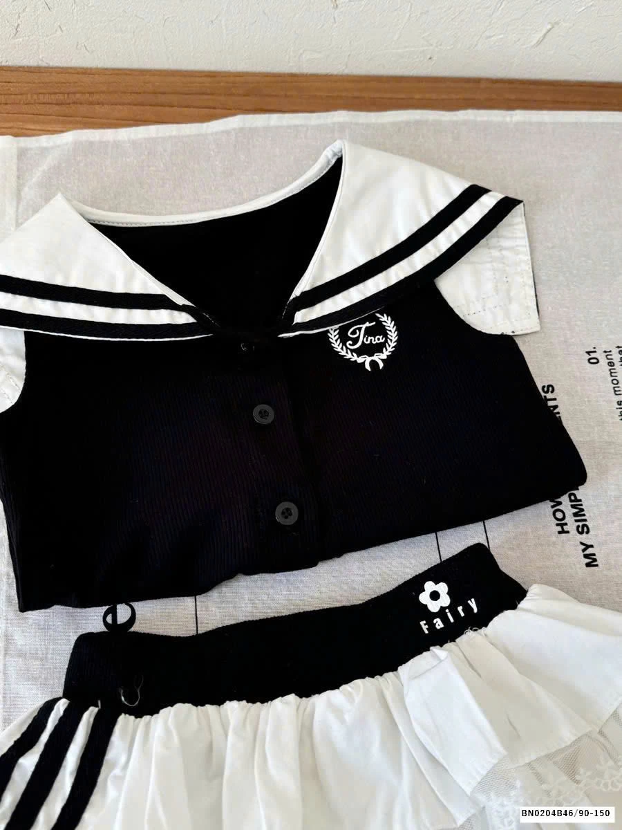 SET ÁO CROPTOP CHÂN VÁY TẦNG BÈO