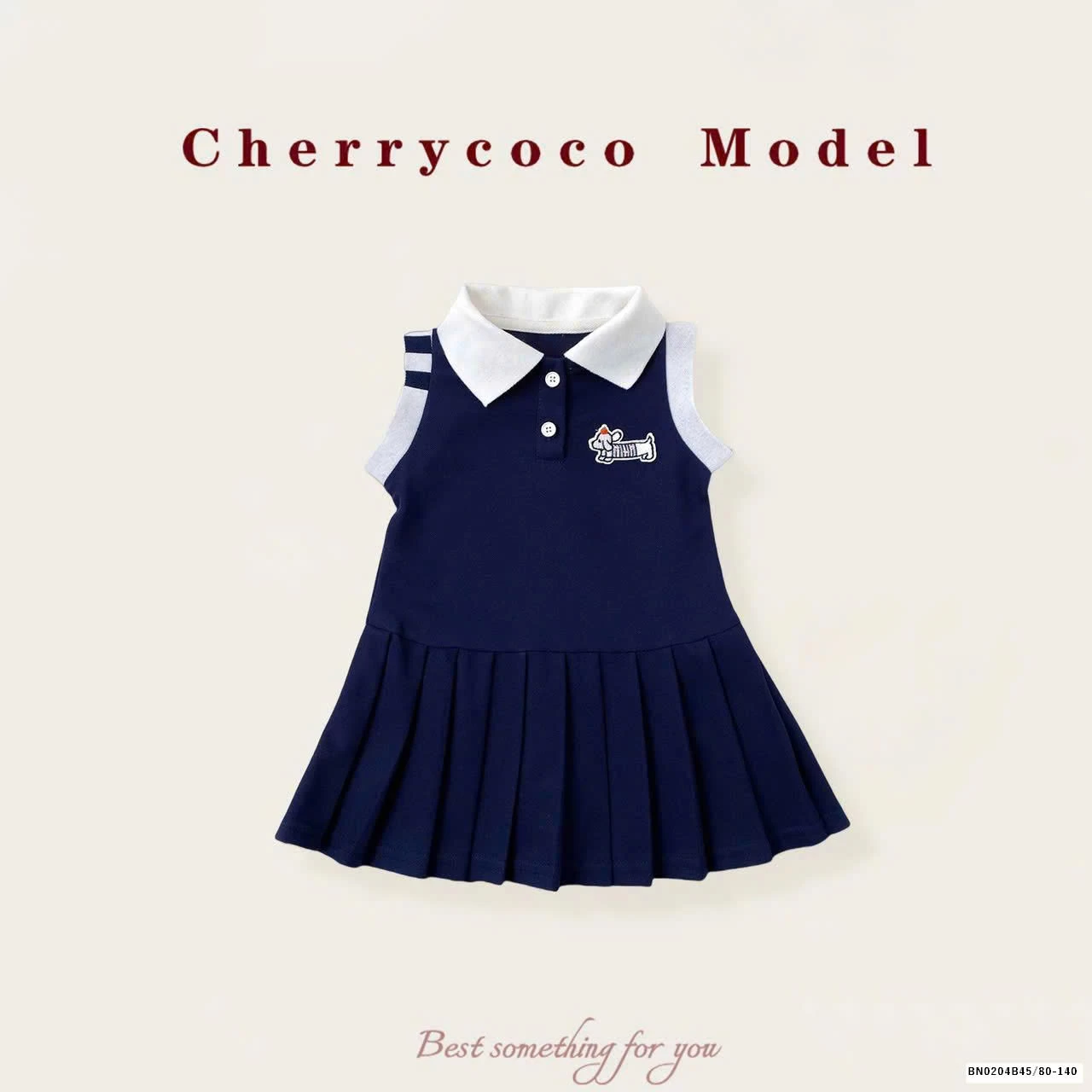 ĐẦM XẾP LY CỔ POLO