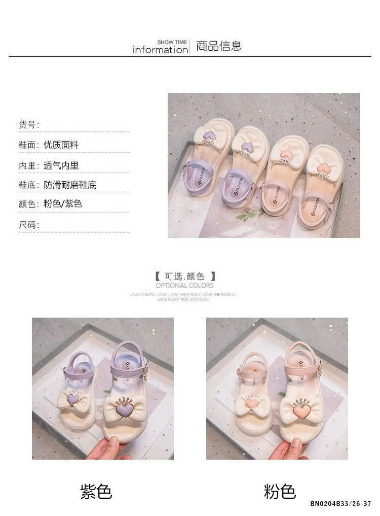 SANDAL NƠ TRÁI TIM