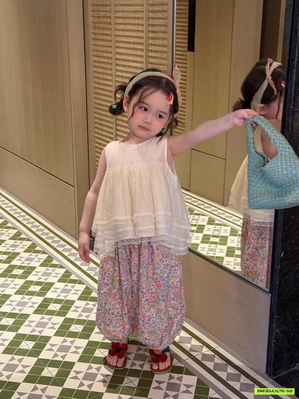 ÁO BABYDOLL MIX QUẦN BÔM HỌA TIẾT