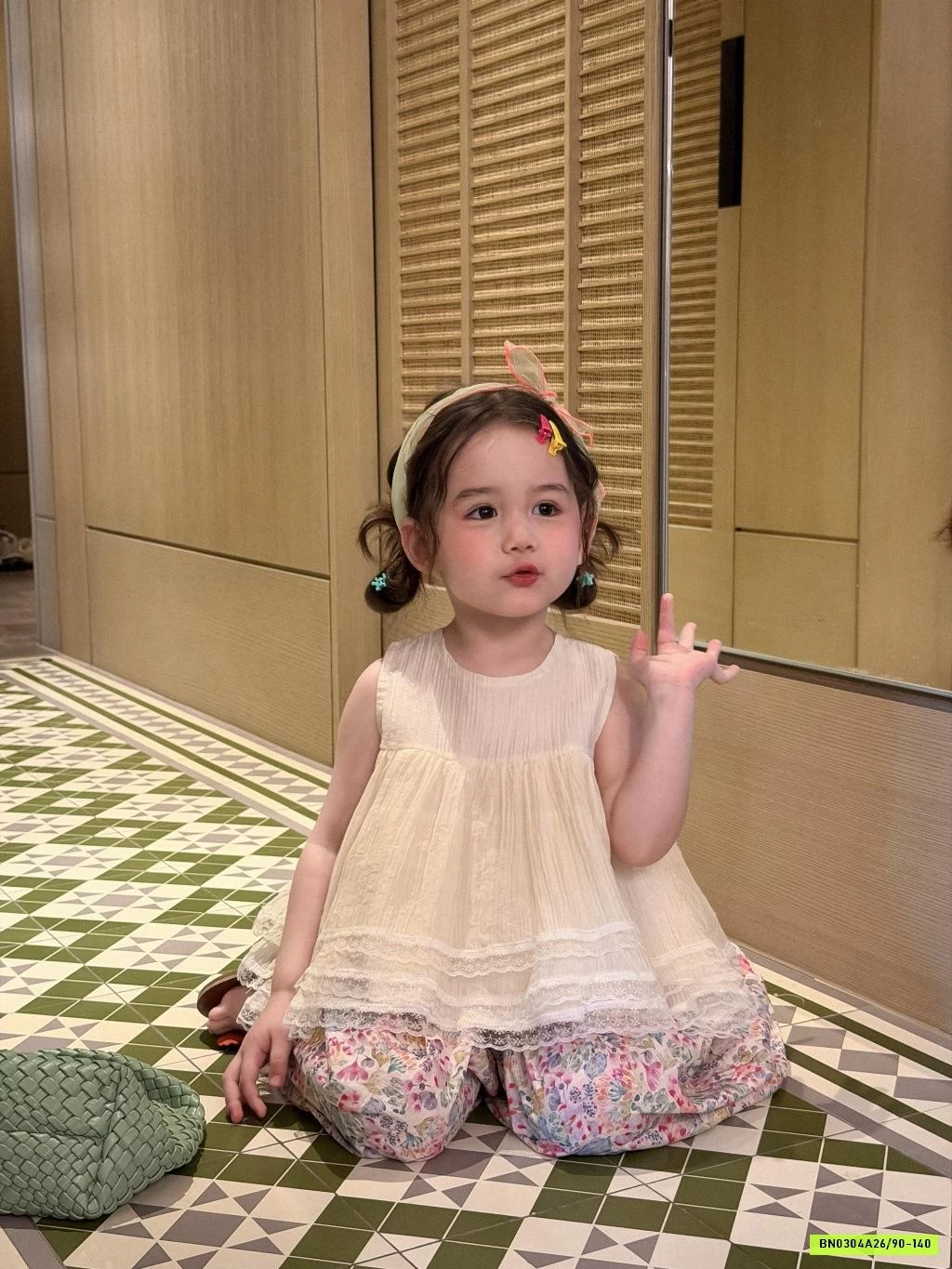 ÁO BABYDOLL MIX QUẦN BÔM HỌA TIẾT