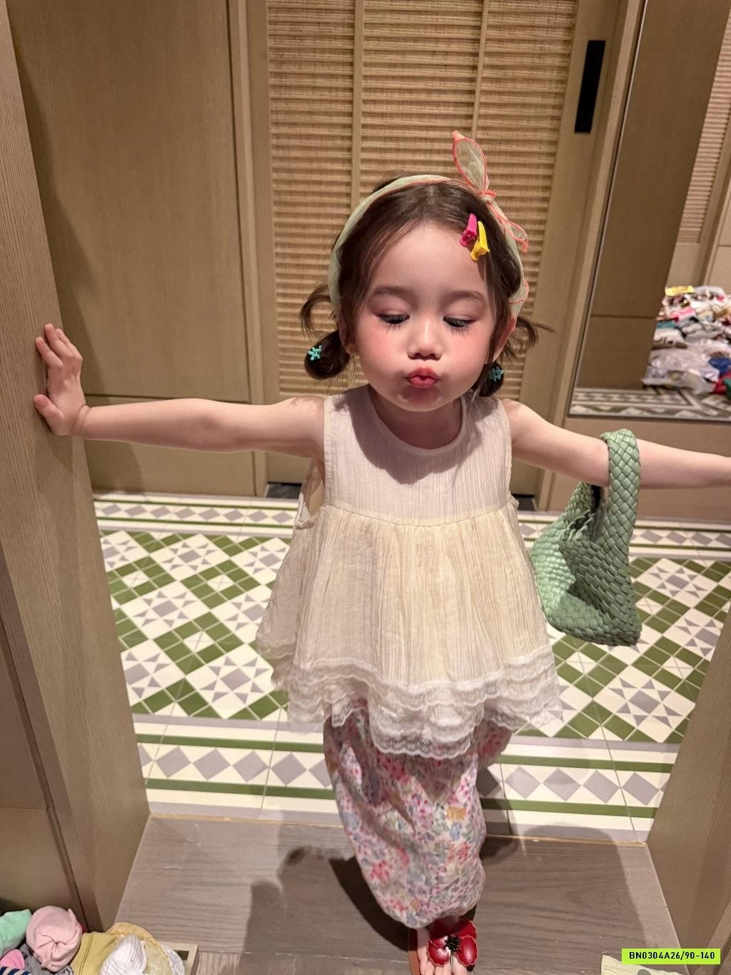 ÁO BABYDOLL MIX QUẦN BÔM HỌA TIẾT