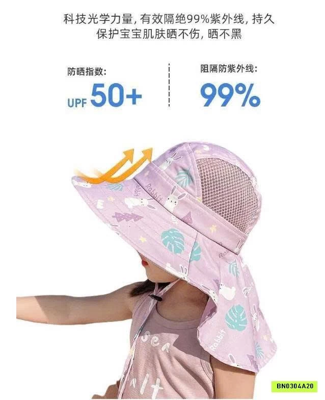 MŨ CHỐNG NẮNG RỘNG VÀNH CHÙM GÁY