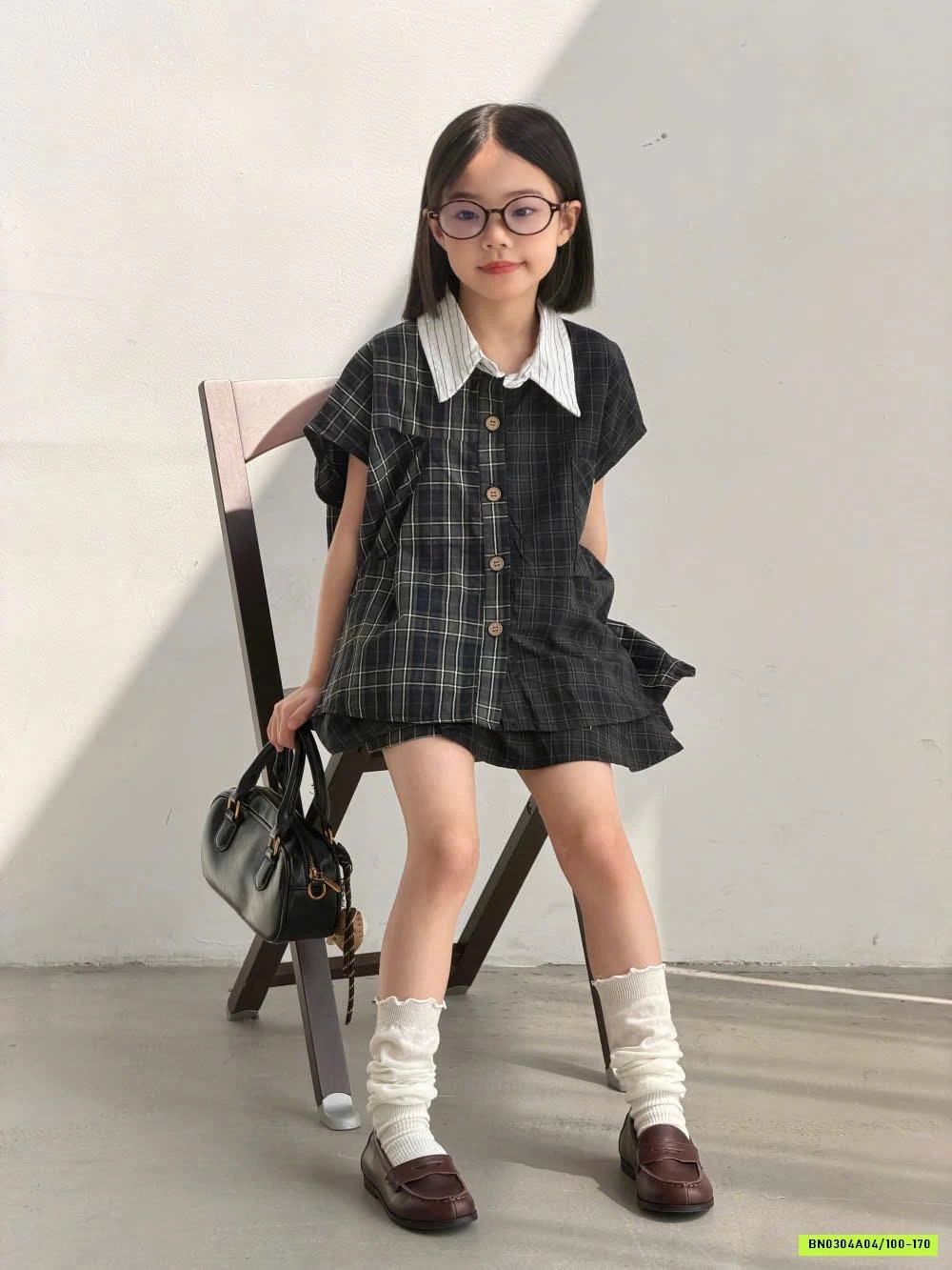 SÉT VÁY SƠ MI CARO 2 CHI TIẾT