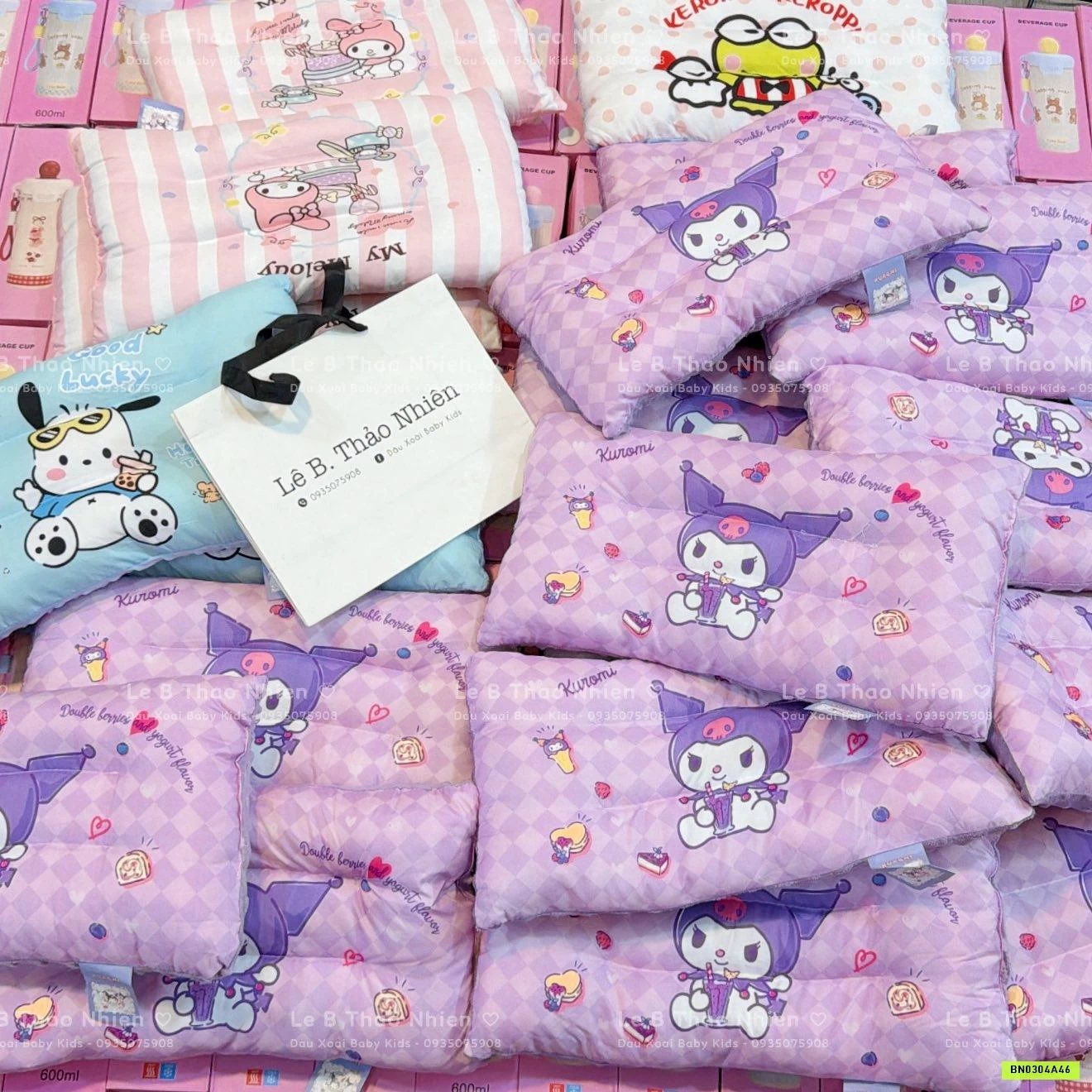 GỐI COTTON NHUNG HOẠT HÌNH