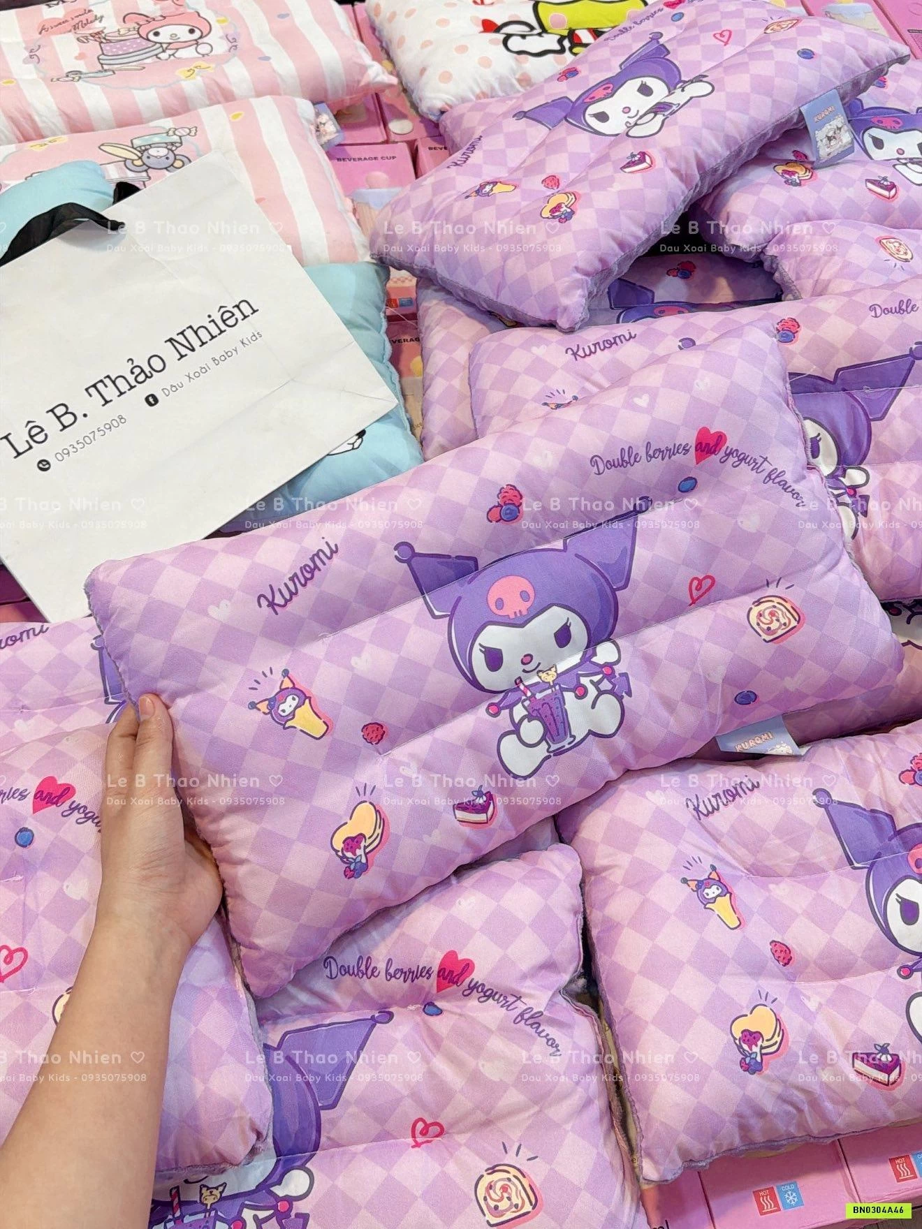 GỐI COTTON NHUNG HOẠT HÌNH